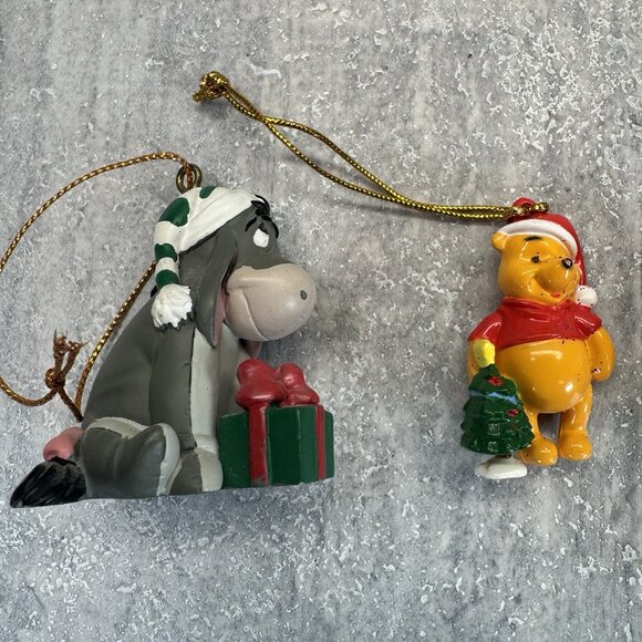 Disney Winnie the Pooh Eeyore Bugs Bunny Garfield Moon Christmas Ornaments Lot - Picture 2 of 9